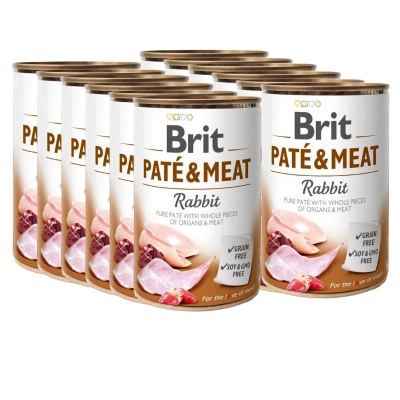 Brit Pate & Vlees met Konijn 12x400g