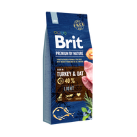 Brit Premium By Nature Light met kalkoen en haver 15kg