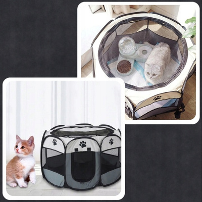 Opvouwbare box, hondenbed, honden- of kattenkooi -70x70 000313