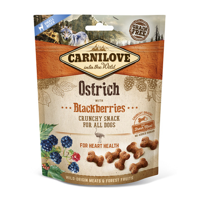 Carnilove Crunchy Snack, struisvogel en braambes 200 g