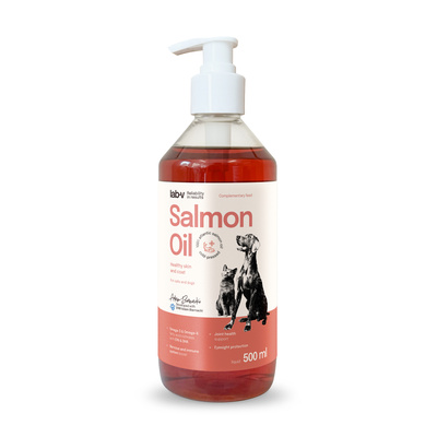 LAB V Zalmolie voor honden en katten 500ml