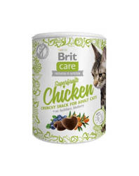 Brit Care Kattensnack Superfruit Kip 100g