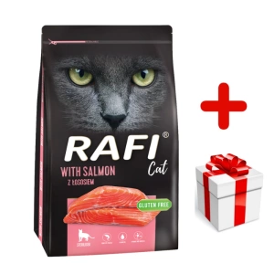 Dolina Noteci Rafi Kattenvoer voor gesteriliseerde katten met zalm 7kg + GRATIS een verrassing voor je kat!