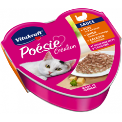 Vitakraft Poesie kattenvoer kalkoen met kaas 85g