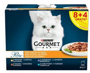 Purina Gourmet Perle Mini Filets Kattenvoer 12x85g