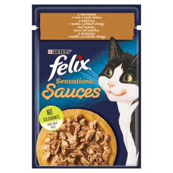 Felix Sensations Saus Kattenvoer met kalkoen in speksaus 85g