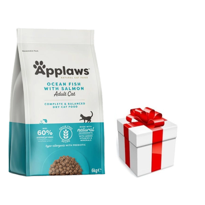 Applaws Cat Adult Oceaanvis met Zalm Kattenvoer 6kg + een verrassing voor de kat