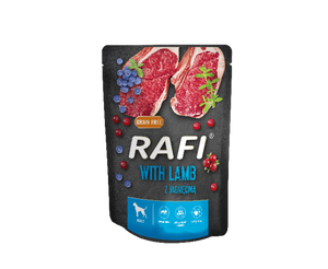 Rafi met lam voor honden - zakje 10x300g (zwarte verpakking)
