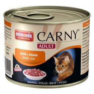 ANIMONDA Cat Carny Adult smaak: rund en kip 200g 