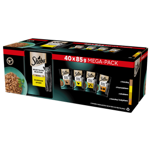 SHEBA Selection Select Slices Kippenreepjes zakjes  40x85g