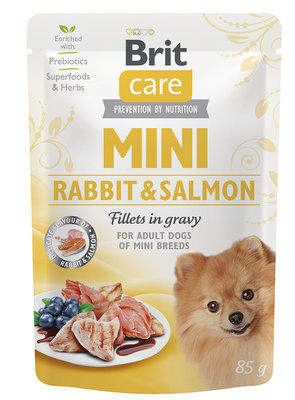 Brit Care Mini Filets in Konijn en Zalm Saus 10x85g
