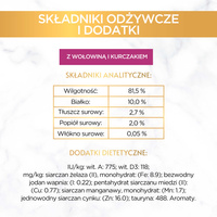 Purina Gourmet Gold met Rundvlees en Kip in Saus 85g