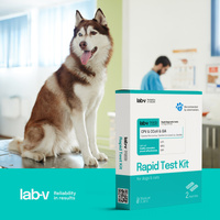 Lab-V Antigen CPV & CCV & GIA - Snelle diagnostische test voor honden 2 stuks.