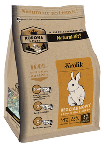 KORONA NATURY Natural-Vit konijnenvoer 750g