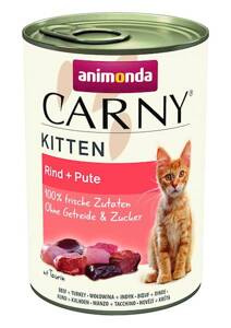 ANIMONDA Cat Carny Kitten smaak: rund, kalkoen 400g