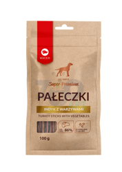 MACED kalkoensticks met groenten 100g