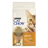 Purina Cat Chow Adult Duck 15kg + Groominghandschoen - Cat Chow GRATIS