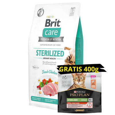 Brit Care Cat Grain-Free Sterilised Urinary Health met Kip 7kg