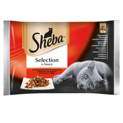 Sheba Sachet Selection In Sauce Sappige Smaken 4x85g