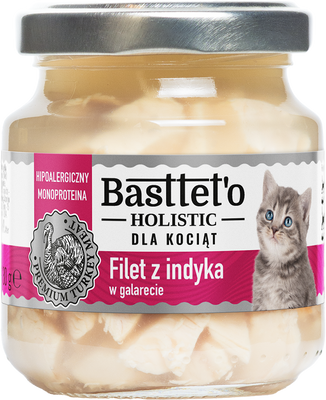 Basttet'o Holistic kalkoenfilet in galette voor kittens 130g