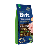 Brit Premium By Nature Adult XL met Kip 15kg + GRATIS een verrassing voor je hond!