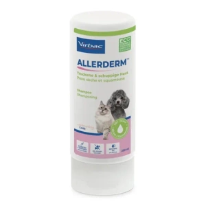 Virbac Allerderm shampoo voor droge en schilferige huid voor honden en katten 250 ml
