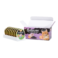 UNIQ PETS Nat kattenvoer ROYAL RABBIT konijnenpastei met lancetzaad 30 g x 8 st
