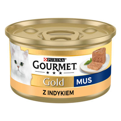 Purina Gourmet Gold Mousse met kalkoen 85g