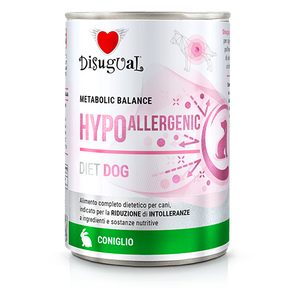 Disugual Veterinary natvoer voor honden HYPOALLERGENIC Konijn (volwassen) 12x400g