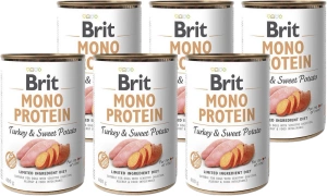 Brit Mono Eiwit met Kalkoen en Zoete Aardappelen 6x400g