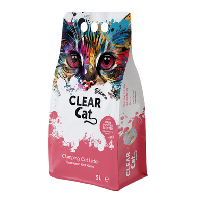 Clear Cat Blanco Baby Powder bentoniet strooisel 5l