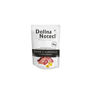 DOLINA NOTECI Kipschotel met noedels 6x100g - natvoer voor honden