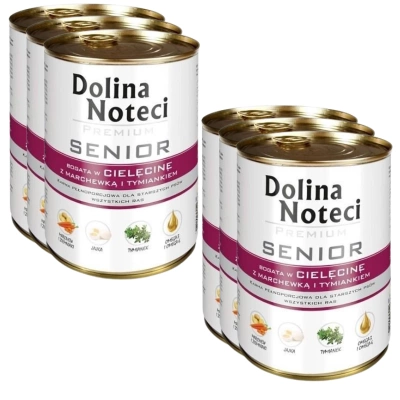 Dolina Noteci Premium Senior Kalfsvlees met Wortelen en Tijm 6x400g