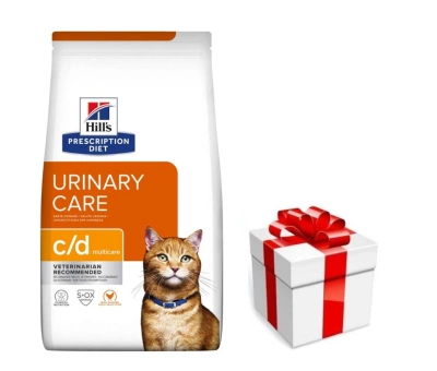 Hill's PD Prescription Diet Feline c/d Multicare 8kg + GRATIS een verrassing voor je kat!