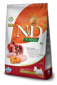 Farmina N&D Pompoen Graanvrij KONIJN EN POMEGRANAAT ADULT MINI 2.5kg