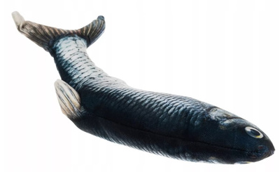 Kattenspeeltje pluche vis met kattenkruid 21cm