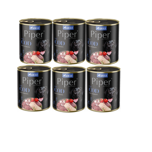 DOLINA NOTECI Piper voor honden met kabeljauw en tomaat 6x800g