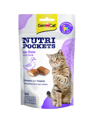 Gimborn Gimcat Nutri Pockets Eend Snack 60g