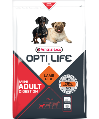 Versele-Laga Opti Life Adult Digestion Mini Lamb & Rice 7,5kg