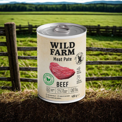 Wild Farm Pate Rund 400g glutenvrij hondenvoer