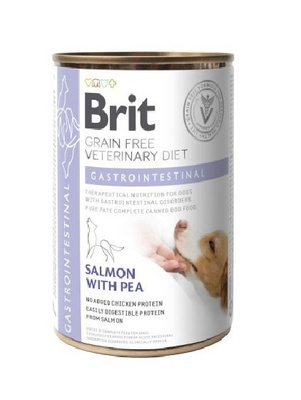 Brit Grain Free Veterinary Diet Hond Gastro-intestinaal met Zalm en Erwten 6x400g