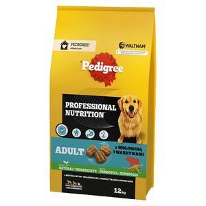 PEDIGREE® Adult Professional Nutrition 12 kg met rundvlees en groenten - droog compleetvoer voor volwassen honden van grote en middelgrote rassen