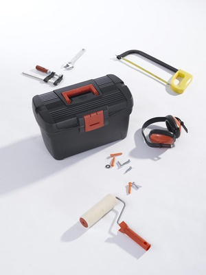 Curver Herobox Basic Rood/Zwart 16" gereedschapskoffer