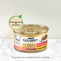 Purina Gourmet Gold Zalm met Kip in Saus 85g