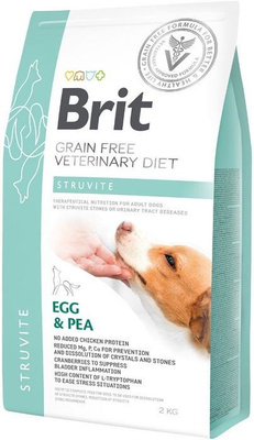 Brit Grain Free Veterinary Diet Hond Struvite Ei en Erwten 2kg