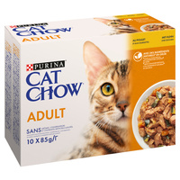 Purina Cat Chow Adult Kip en Courgette Multipack 10x85g