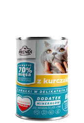 Frendi Stukjes in Delicate Kip Saus 400g