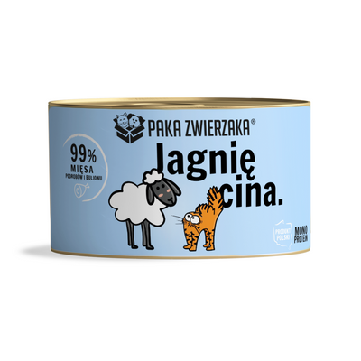 Paka Zwierzaka- nat kattenvoer lam 200g