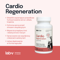 LAB-V Cardio Regeneration - Cardiovasculaire ondersteuning voor honden en katten 45 capsules
