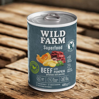 Wild Farm Superfood Rund 6x400g graanvrij hondenvoer